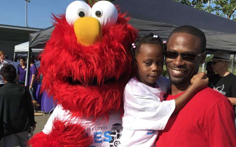 Broward childrens walk event with mascot