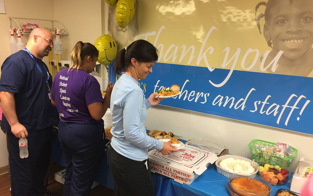 Teacher appreciation luncheon for Broward childrens center